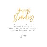 Verjaardagskaart sweet birthday wishes taart lekkernijen 3