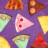 Verjaardagskaart taart cake confetti happy birthday 2