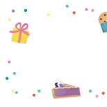 Verjaardagskaart taart en koffie 2