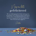 Verjaardagskaart te laat slak confetti grappig oeps 3