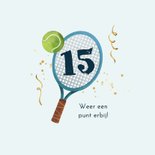 Verjaardagskaart tennis sport gefeliciteerd verjaardag 2