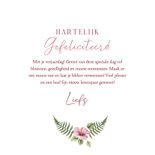Verjaardagskaart tropische bloem 3