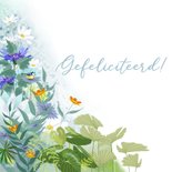Verjaardagskaart tuin in de zomer 2