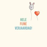 Verjaardagskaart tuktuk met ballonnen 3