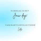Verjaardagskaart tulp jonge bloem 3