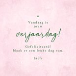 Verjaardagskaart tulpen lente zomer bloemen gefeliciteerd 3