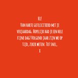 Verjaardagskaart Turtle sorry i'm late 3