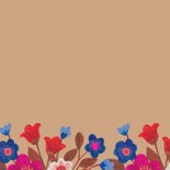 Verjaardagskaart vaas met bloemen ruit 2