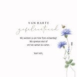 Verjaardagskaart veldbloemen vlinder bij en libelle 3