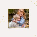 Verjaardagskaart verjaardagsknuffel goud confetti foto 2