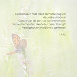 Verjaardagskaart vlinders in de zomer 3