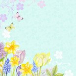 Verjaardagskaart vogelhuis bloemen 2