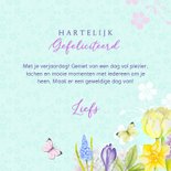 Verjaardagskaart vogelhuis bloemen 3