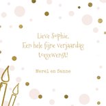 Verjaardagskaart voor een vrouw met confetti 3