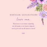 Verjaardagskaart voor oma bloemen boeket 3