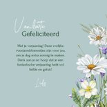 Verjaardagskaart voorjaarsbloemetjes Margrietjes 3
