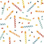 Verjaardagskaart vrolijk kaarsjes confetti happy birthday 2