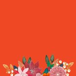 Verjaardagskaart vrolijk kerst bloemen boeket 2