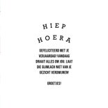 Verjaardagskaart vrolijk smiley patroon hiep hoera 3
