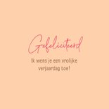 Verjaardagskaart vrouw bloemen kleurrijk confetti 3