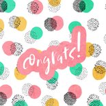 Verjaardagskaart vrouw Hip Hip Hooray met vrolijke confetti 2