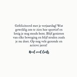 Verjaardagskaart Wat een souplesse 3