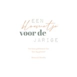 Verjaardagskaart waterverf droogbloemen voor de jarige 3