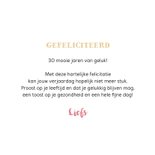 Verjaardagskaart wegwijzers hout kleurtjes hartjes 3