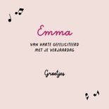 Verjaardagskaart - Zingende bloemen 3
