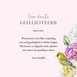 Verjaardagskaartje bloemen in bloei en vogeltjes  3