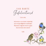 Verjaardagskaartje vogels op takjes 3