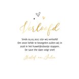 Verloofd kaart doodle goud foto ringen champagne 3
