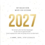 Vierkante fotocollage terugblik 2026 kerstkaart met 8 foto's 3