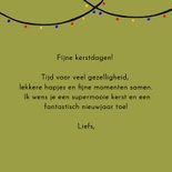Vierkante kerstkaart met zwarte katjes in een kerstboom 3