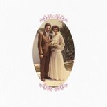 Vintage uitnodiging huwelijksjubileum met klassieke rozen 2