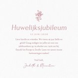 Vintage uitnodiging huwelijksjubileum met klassieke rozen 3