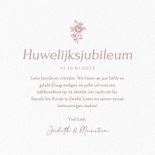 Vintage uitnodiging huwelijksjubileum met klassieke rozen 3