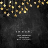 VIP uitnodigingskaart kerstdiner zakelijk sterren krijtbord 2