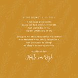 Vormsel communie uitnodiging stijlvol oker en takjes 3