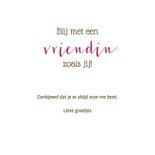 Vriendschapskaart met bloemen en hart 3