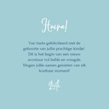 Vrolijk felicitatiekaart geboorte met schattige ijsbeer  3