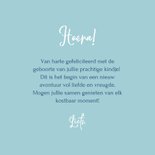 Vrolijk felicitatiekaart geboorte met schattige ijsbeer  3