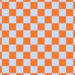 Vrolijk gekleurde save the date kaart met wave en blokjes Achterkant