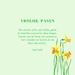 Vrolijk Pasen meisje narcissen 3