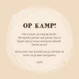 Vrolijk vakantiekaartje veel plezier op kamp landkaart 3