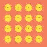 Vrolijk verjaardagskaartje met smiley zonnetjes 2