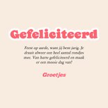 Vrolijk verjaardagskaartje met wereldbolletje met feesthoed 3