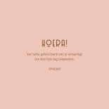 Vrolijk verjaardagskaartje roze tinten happy birthday 3
