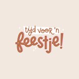 Vrolijk verjaardagskaartje tijd voor een feestje! 2