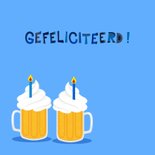 Vrolijke en grappige verjaardagskaart met bier 2